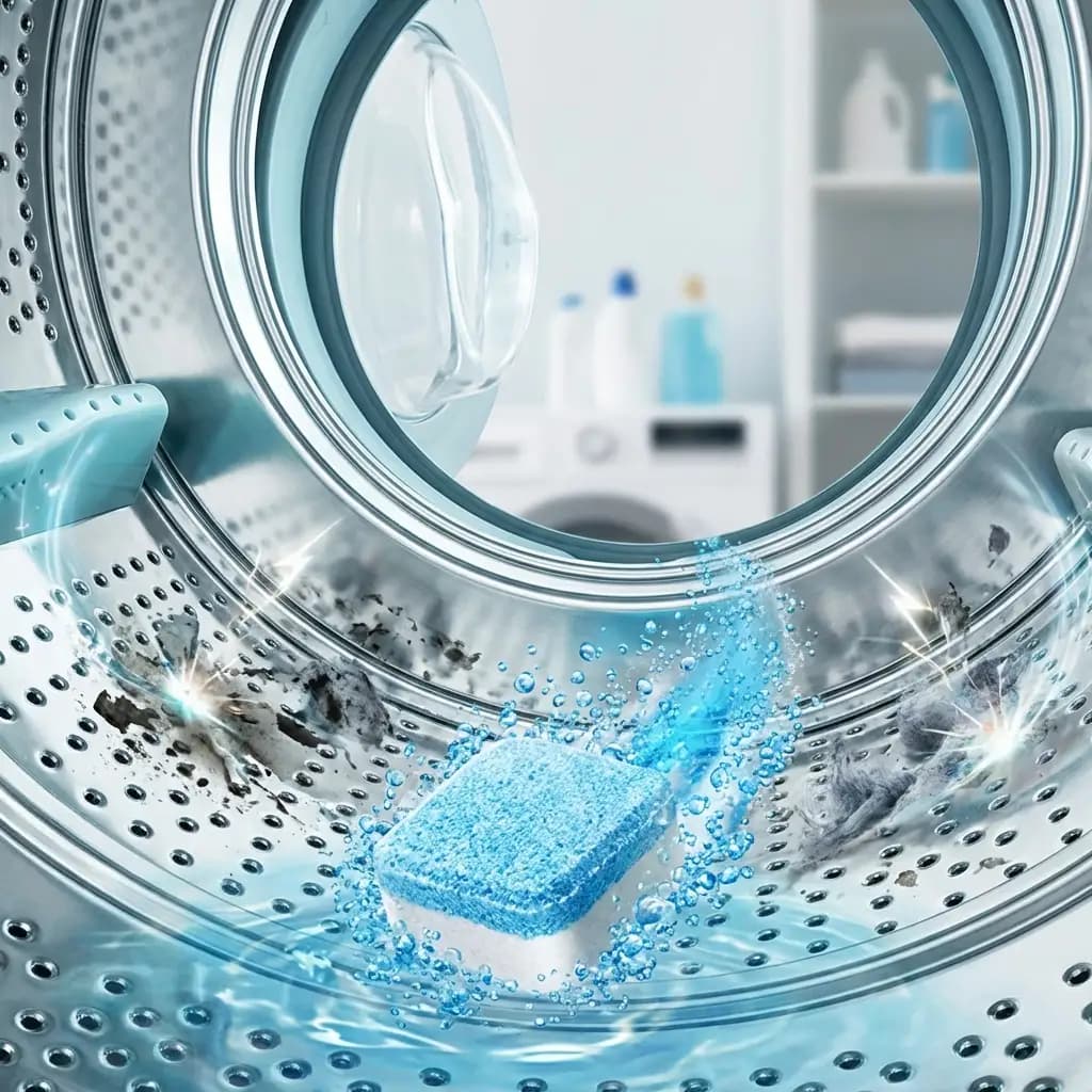 Disuelve la acumulación de jabón y pelusa